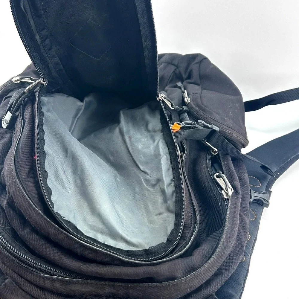 The North Face Mentor Commuter Backpack Black Padded Strap Hiking Travel Daypack